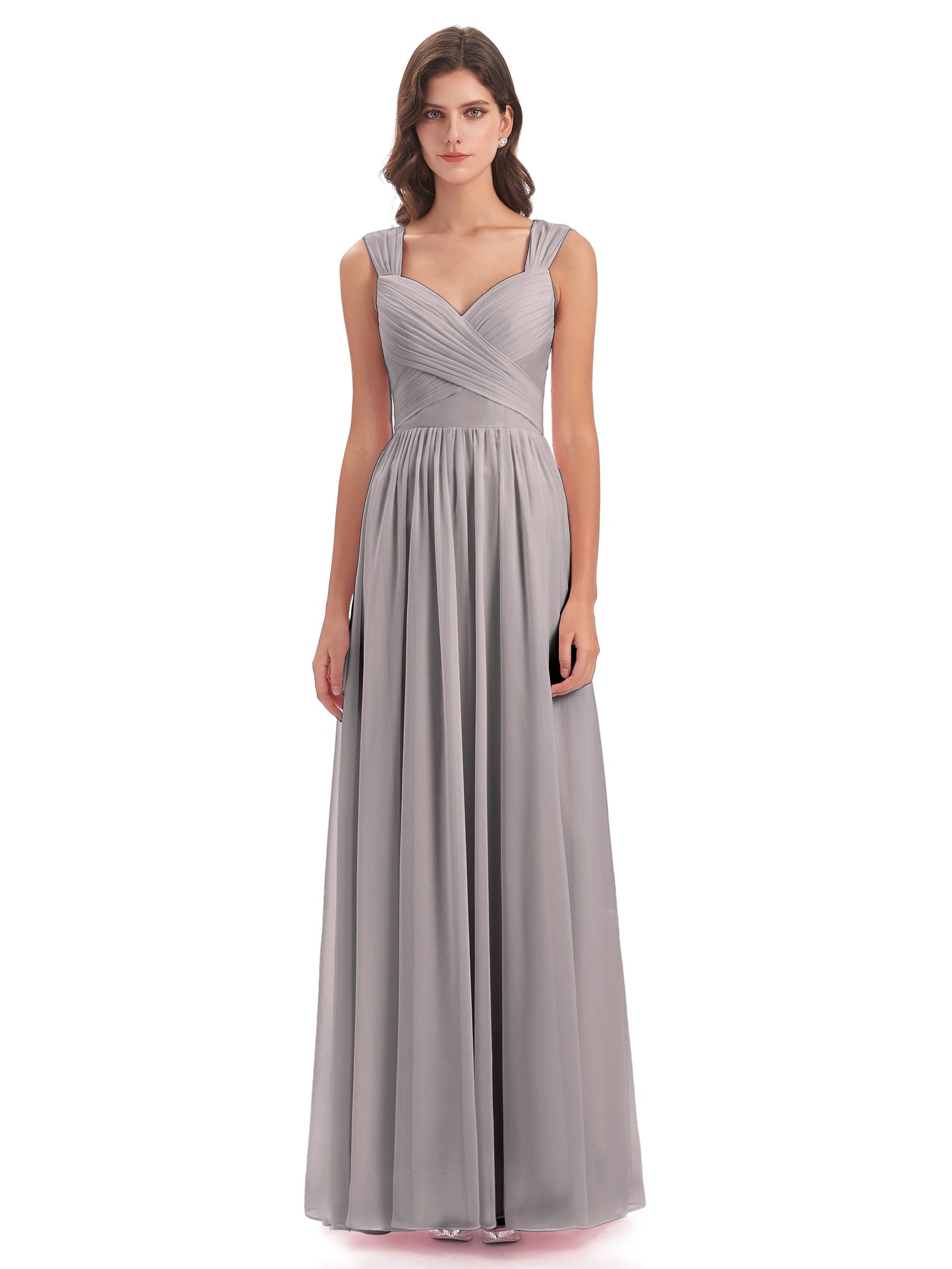 Isabella Key Hole Chiffon Bridesmaid Dresses