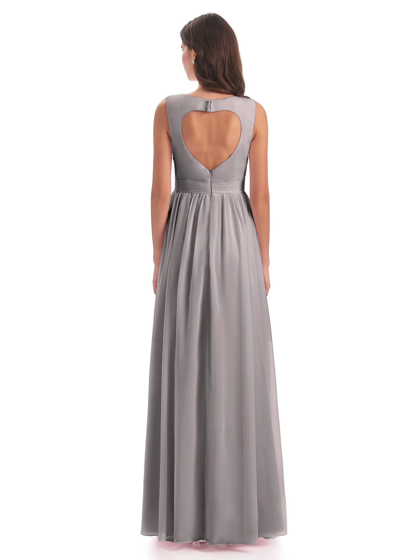 Isabella Key Hole Chiffon Bridesmaid Dresses