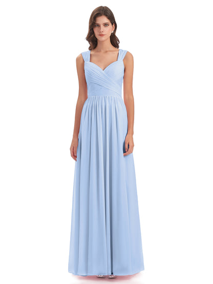 Isabella Key Hole Chiffon Bridesmaid Dresses
