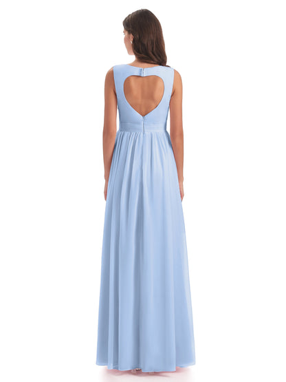Isabella Key Hole Chiffon Bridesmaid Dresses