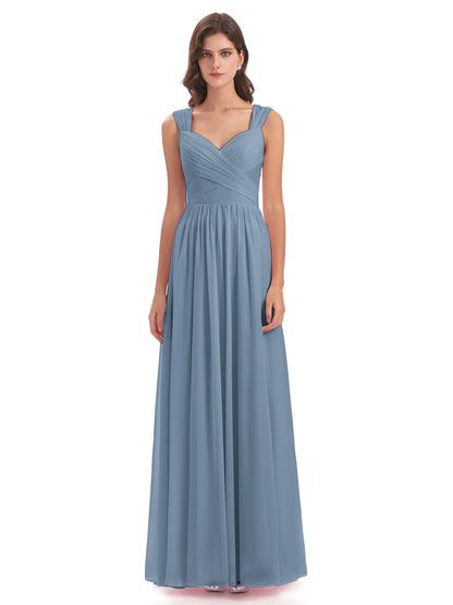 Isabella Key Hole Chiffon Bridesmaid Dresses