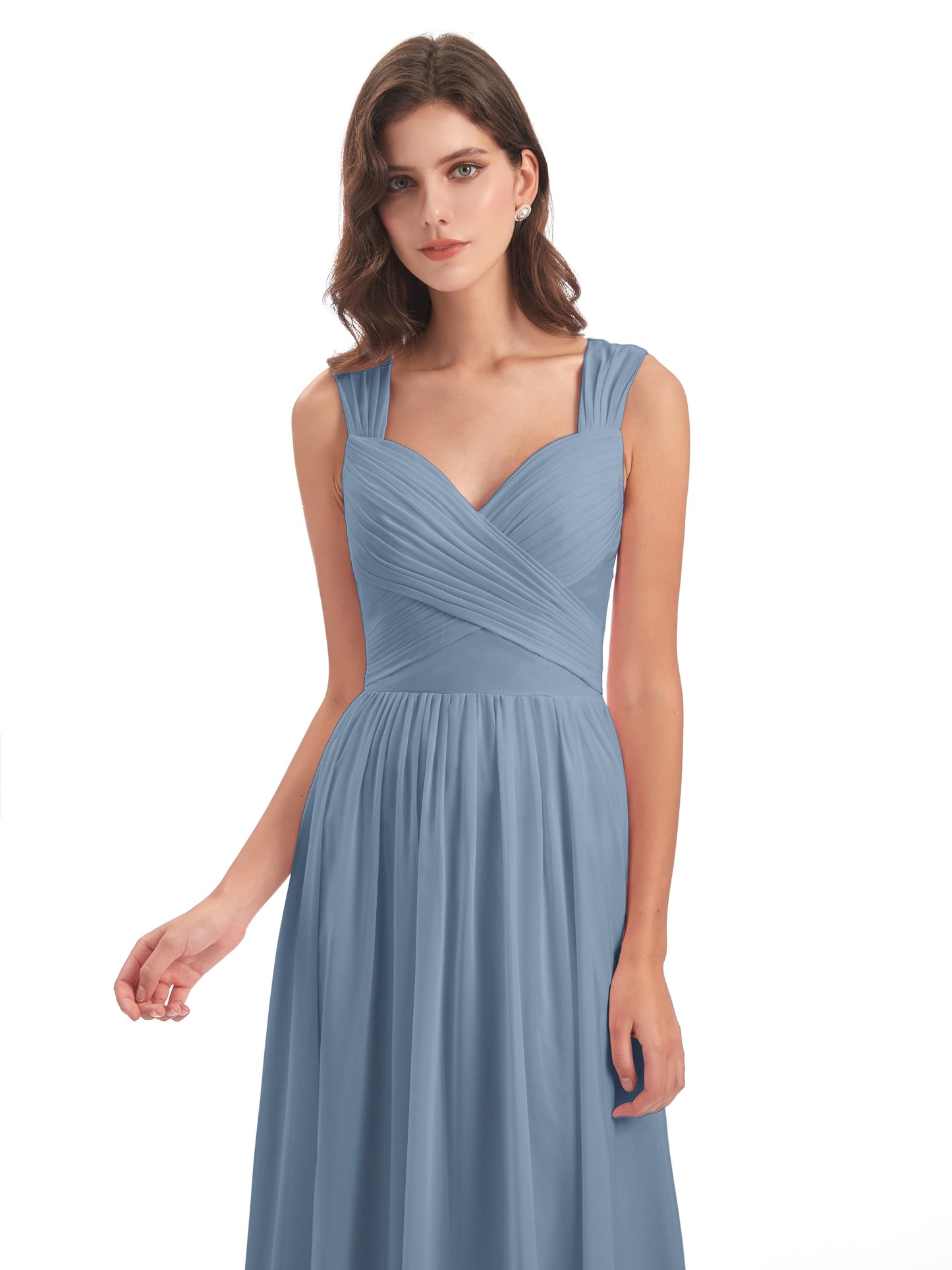 Isabella Key Hole Chiffon Bridesmaid Dresses