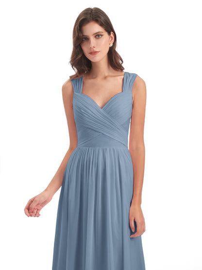 Isabella Key Hole Chiffon Bridesmaid Dresses