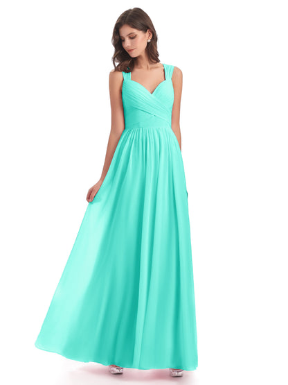 Isabella Key Hole Chiffon Bridesmaid Dresses