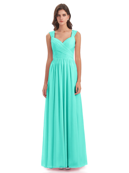 Isabella Key Hole Chiffon Bridesmaid Dresses