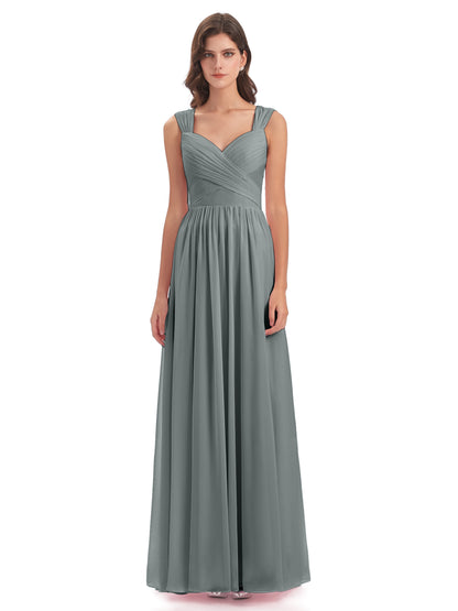 Isabella Key Hole Chiffon Bridesmaid Dresses