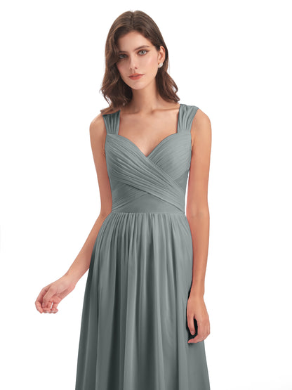 Isabella Key Hole Chiffon Bridesmaid Dresses