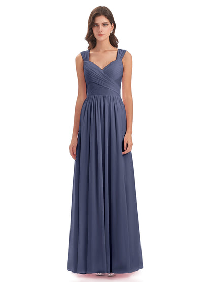 Isabella Key Hole Chiffon Bridesmaid Dresses