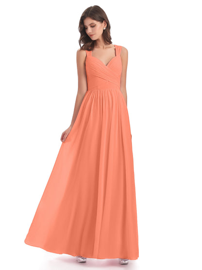 Isabella Key Hole Chiffon Bridesmaid Dresses