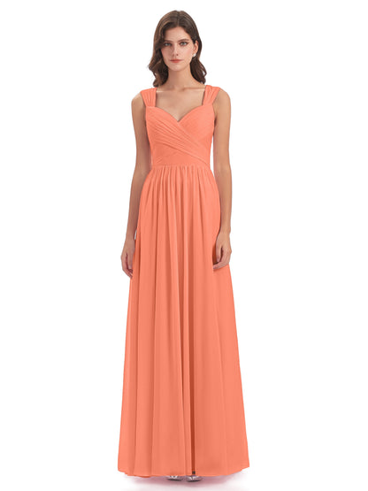 Isabella Key Hole Chiffon Bridesmaid Dresses