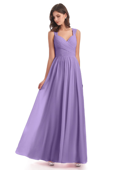 Isabella Key Hole Chiffon Bridesmaid Dresses