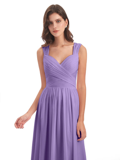 Isabella Key Hole Chiffon Bridesmaid Dresses