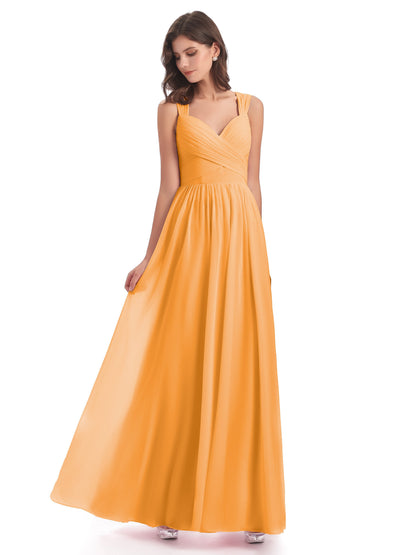 Isabella Key Hole Chiffon Bridesmaid Dresses