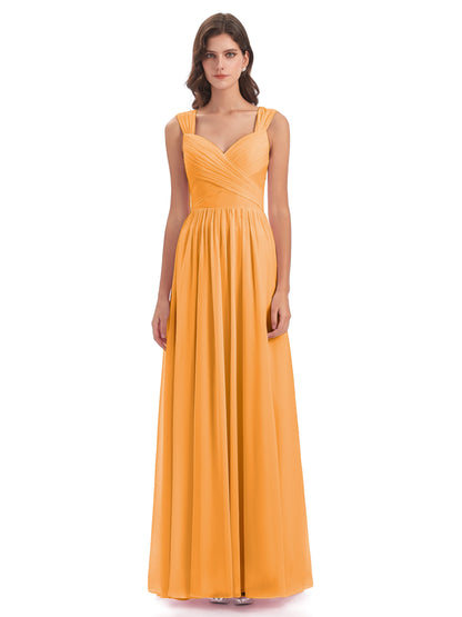 Isabella Key Hole Chiffon Bridesmaid Dresses