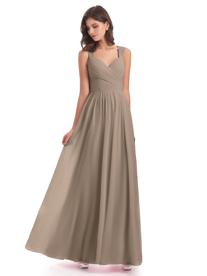 Isabella Key Hole Chiffon Bridesmaid Dresses