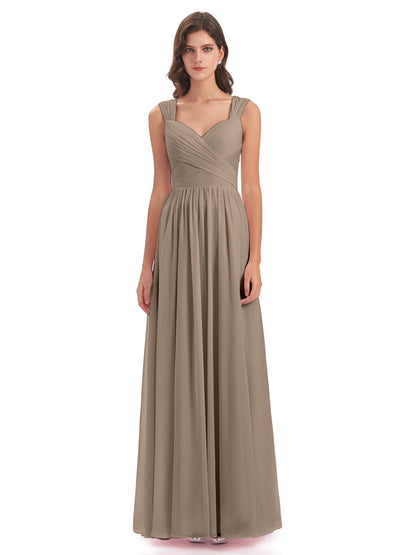 Isabella Key Hole Chiffon Bridesmaid Dresses