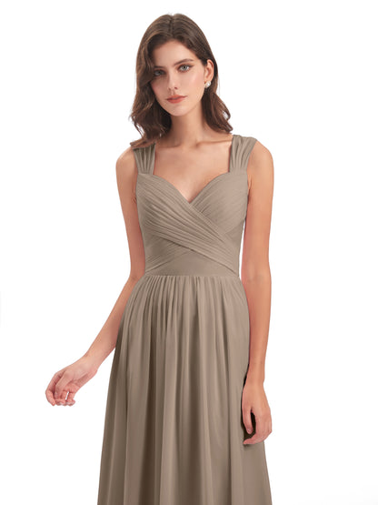 Isabella Key Hole Chiffon Bridesmaid Dresses