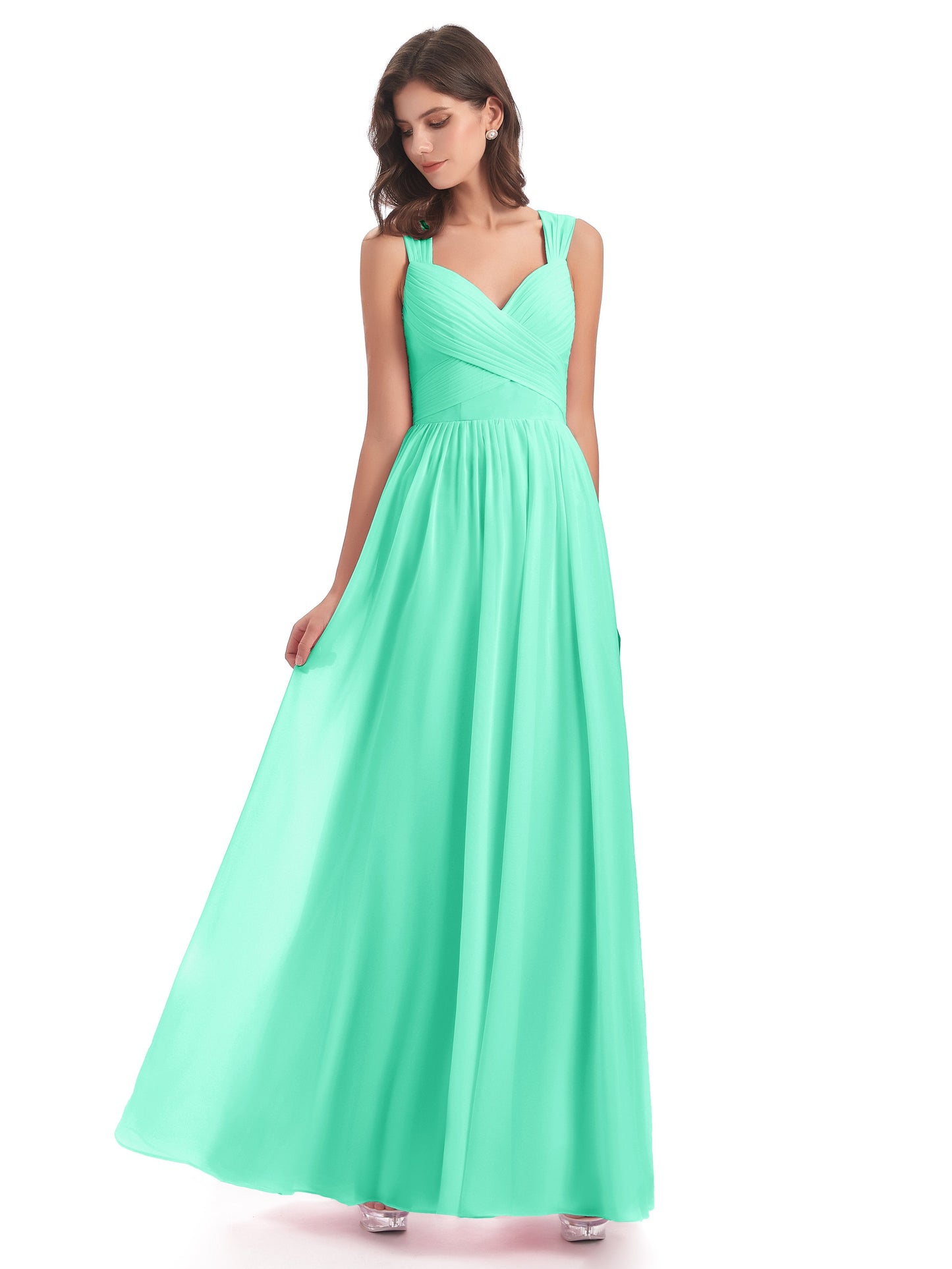 Isabella Key Hole Chiffon Bridesmaid Dresses