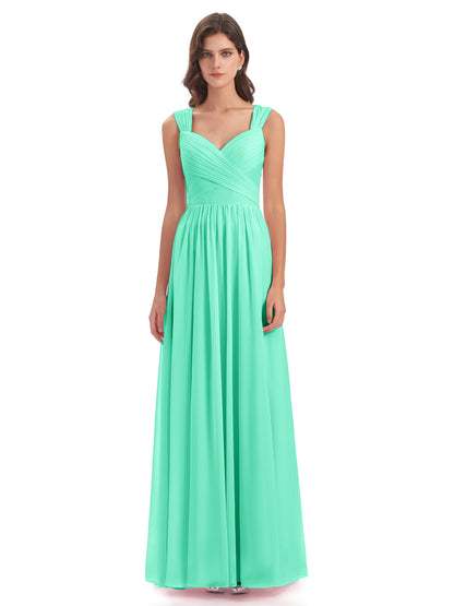 Isabella Key Hole Chiffon Bridesmaid Dresses