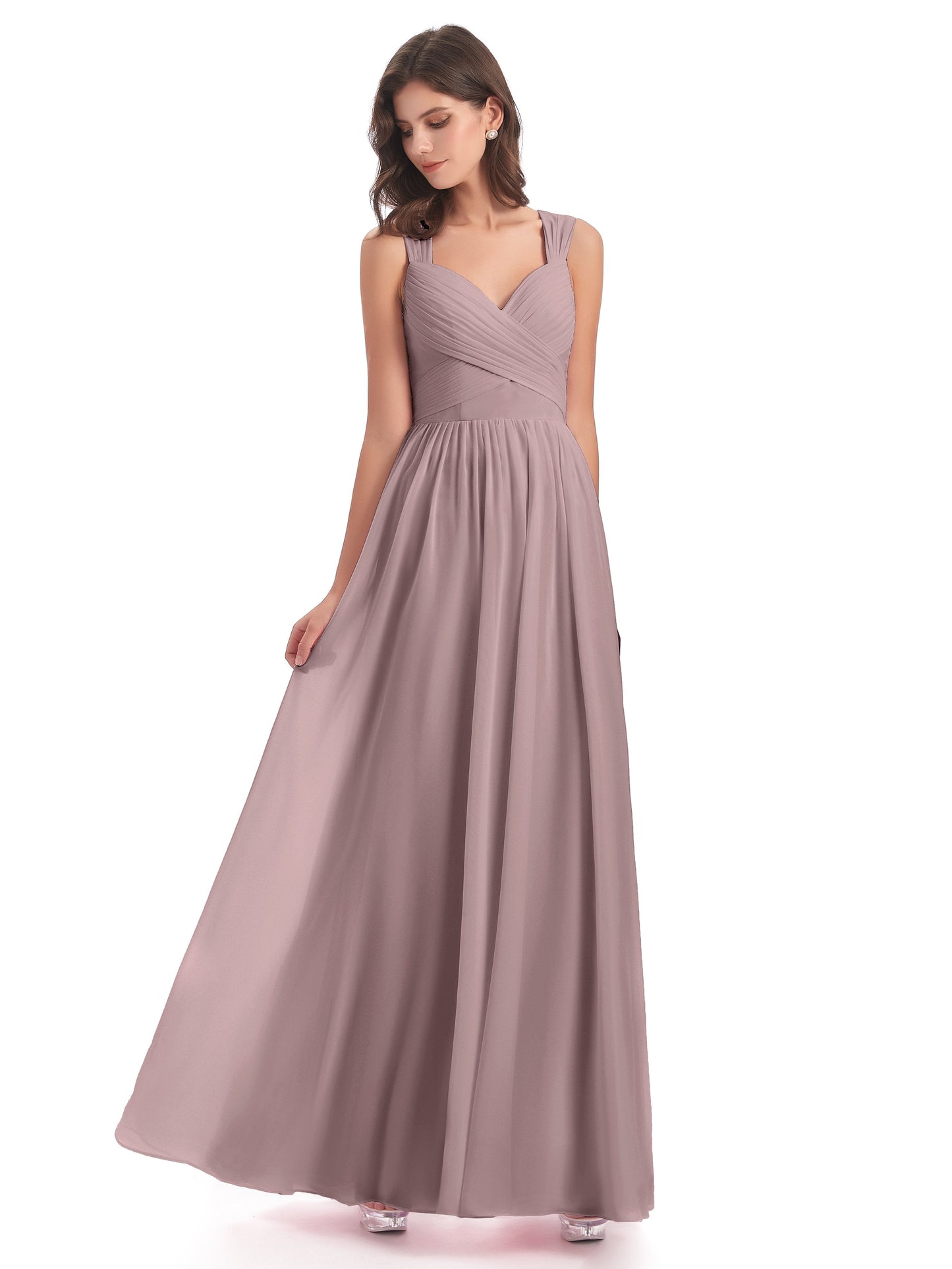 Isabella Key Hole Chiffon Bridesmaid Dresses