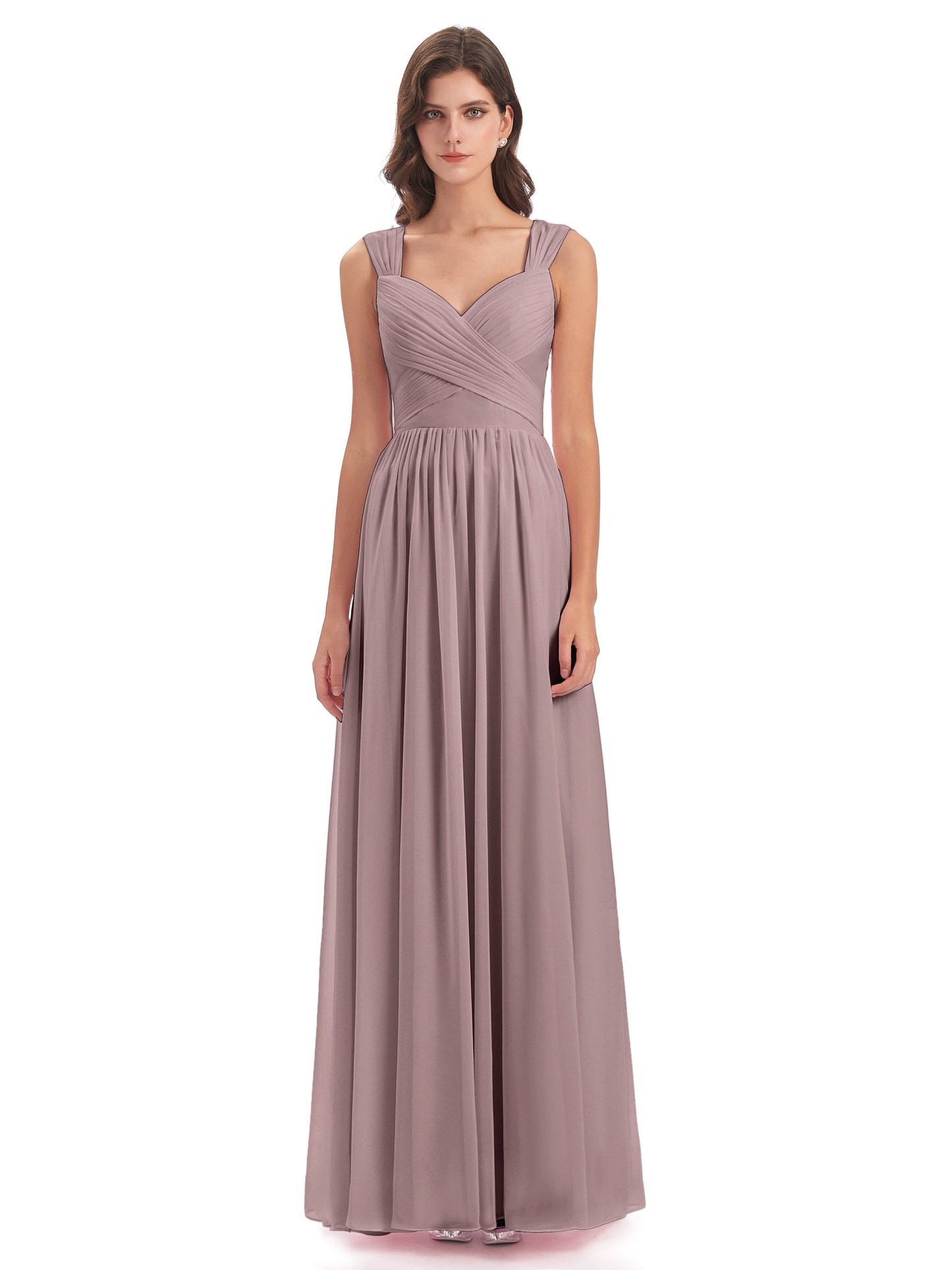 Isabella Key Hole Chiffon Bridesmaid Dresses
