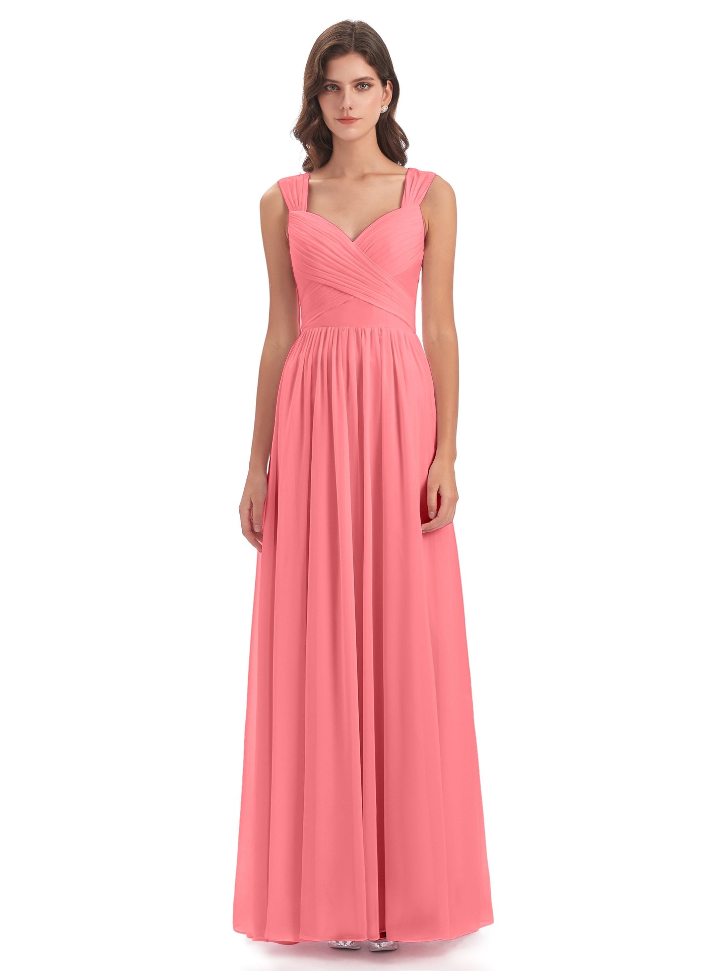 Isabella Key Hole Chiffon Bridesmaid Dresses