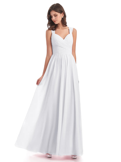 Isabella Key Hole Chiffon Bridesmaid Dresses