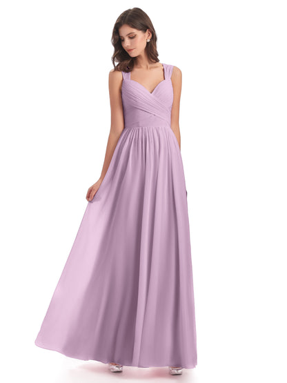 Isabella Key Hole Chiffon Bridesmaid Dresses