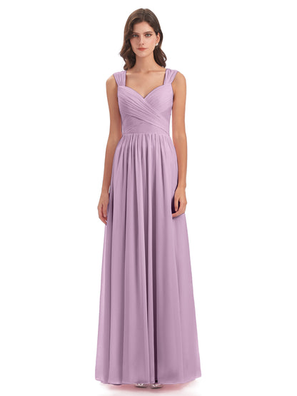 Isabella Key Hole Chiffon Bridesmaid Dresses