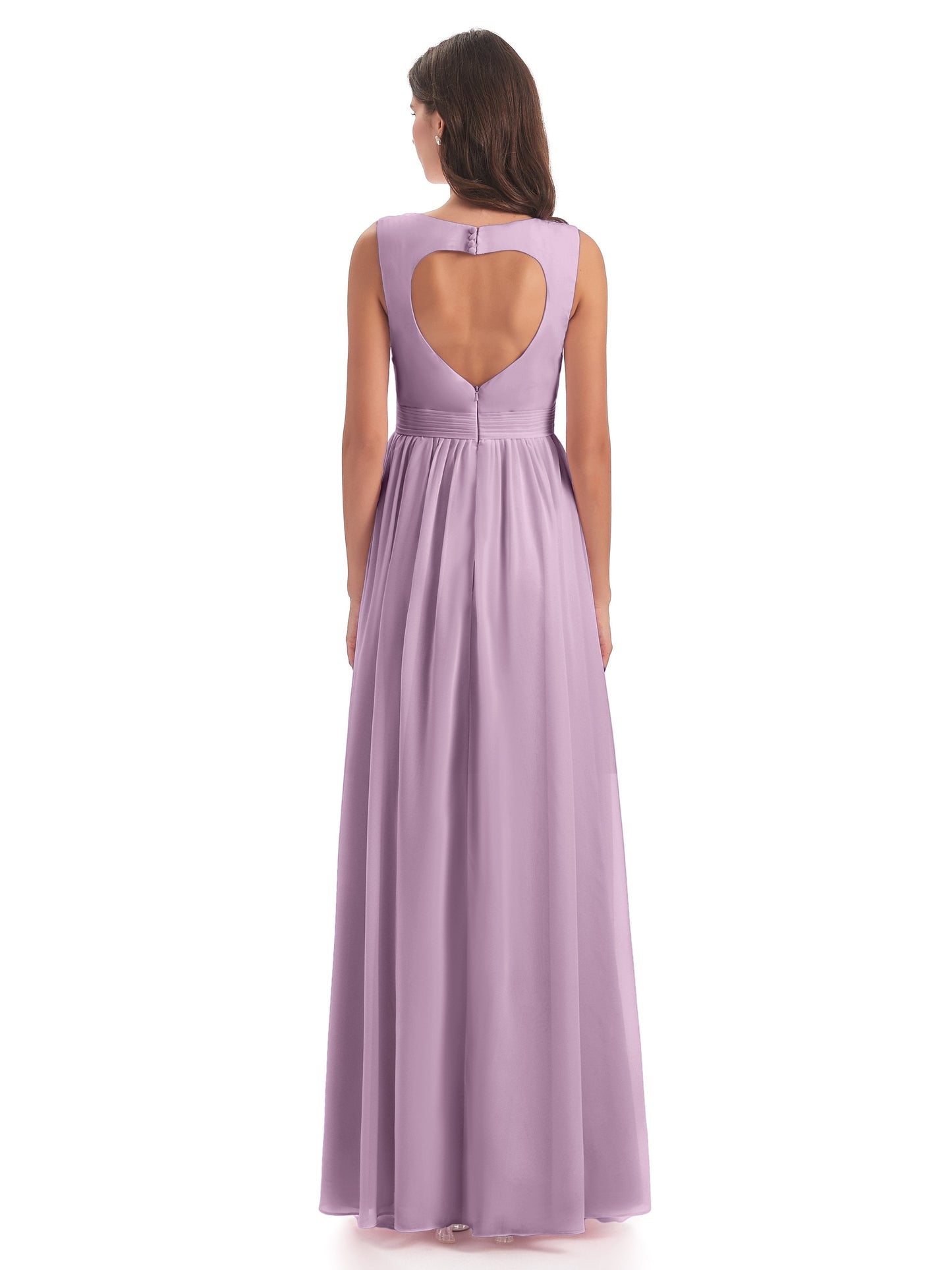 Isabella Key Hole Chiffon Bridesmaid Dresses