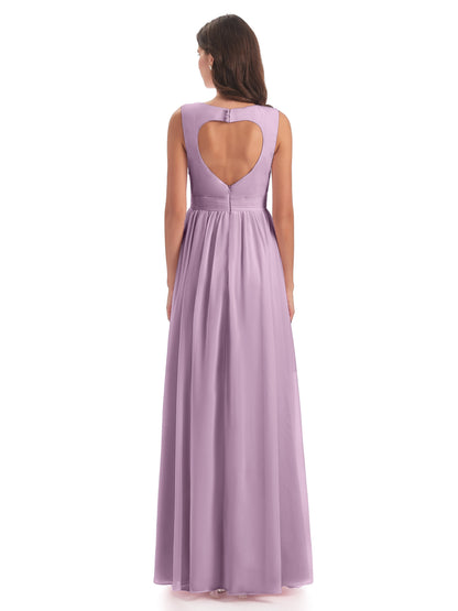 Isabella Key Hole Chiffon Bridesmaid Dresses