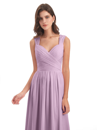 Isabella Key Hole Chiffon Bridesmaid Dresses