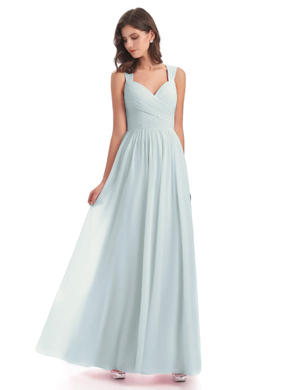 Isabella Key Hole Chiffon Bridesmaid Dresses