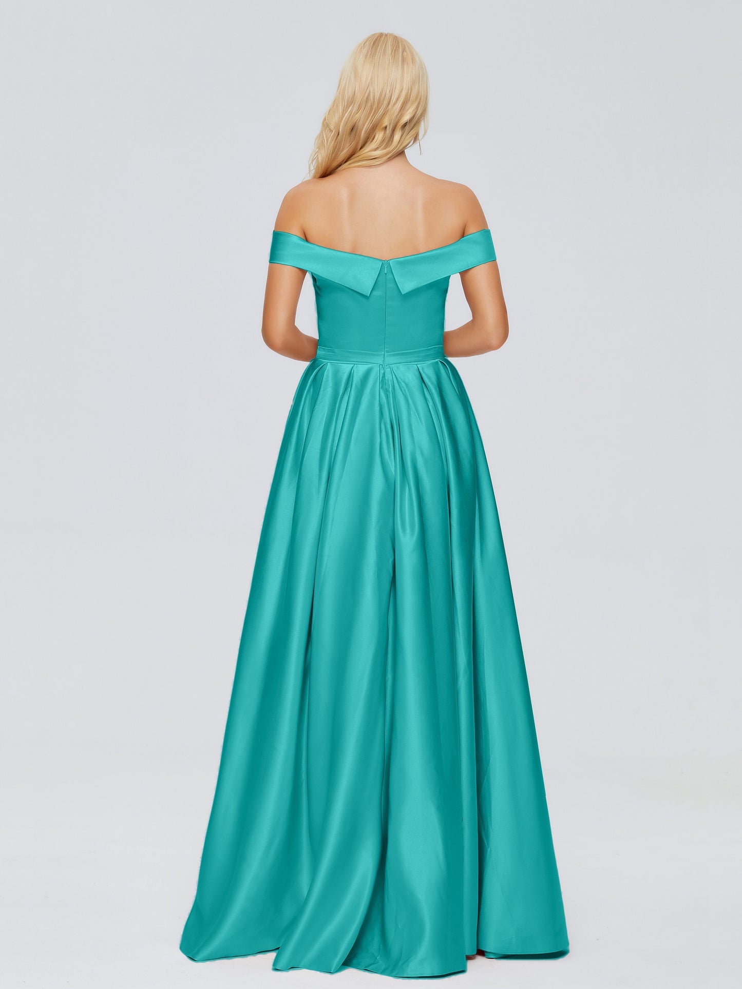 Annabelle Off the Shoulder Satin Bridesmaid Dresses