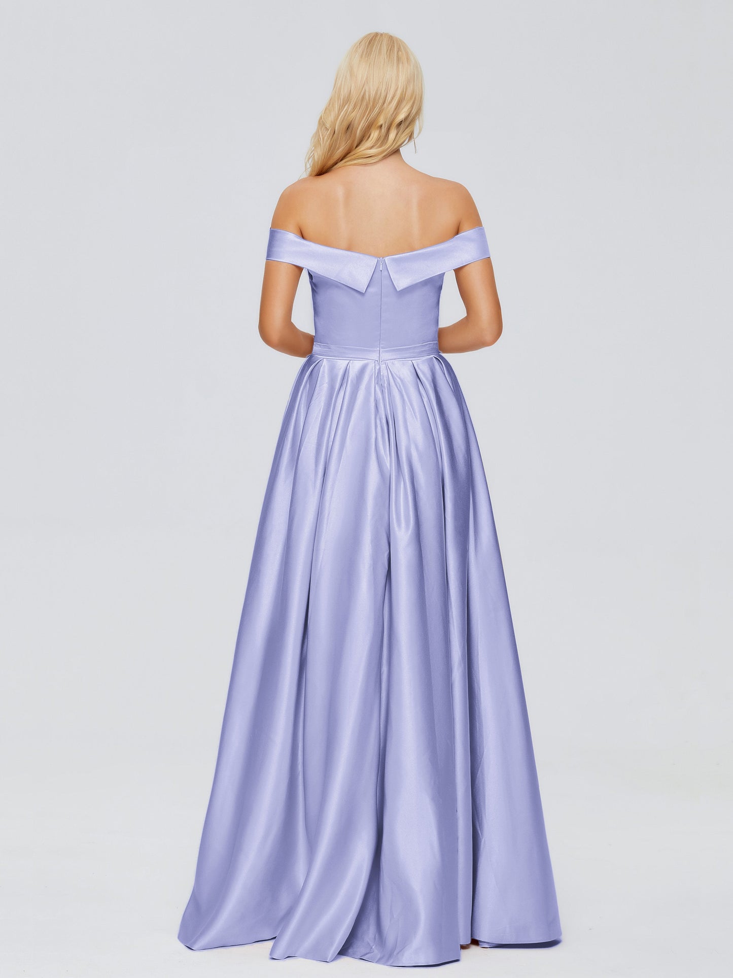 Annabelle Off the Shoulder Satin Bridesmaid Dresses
