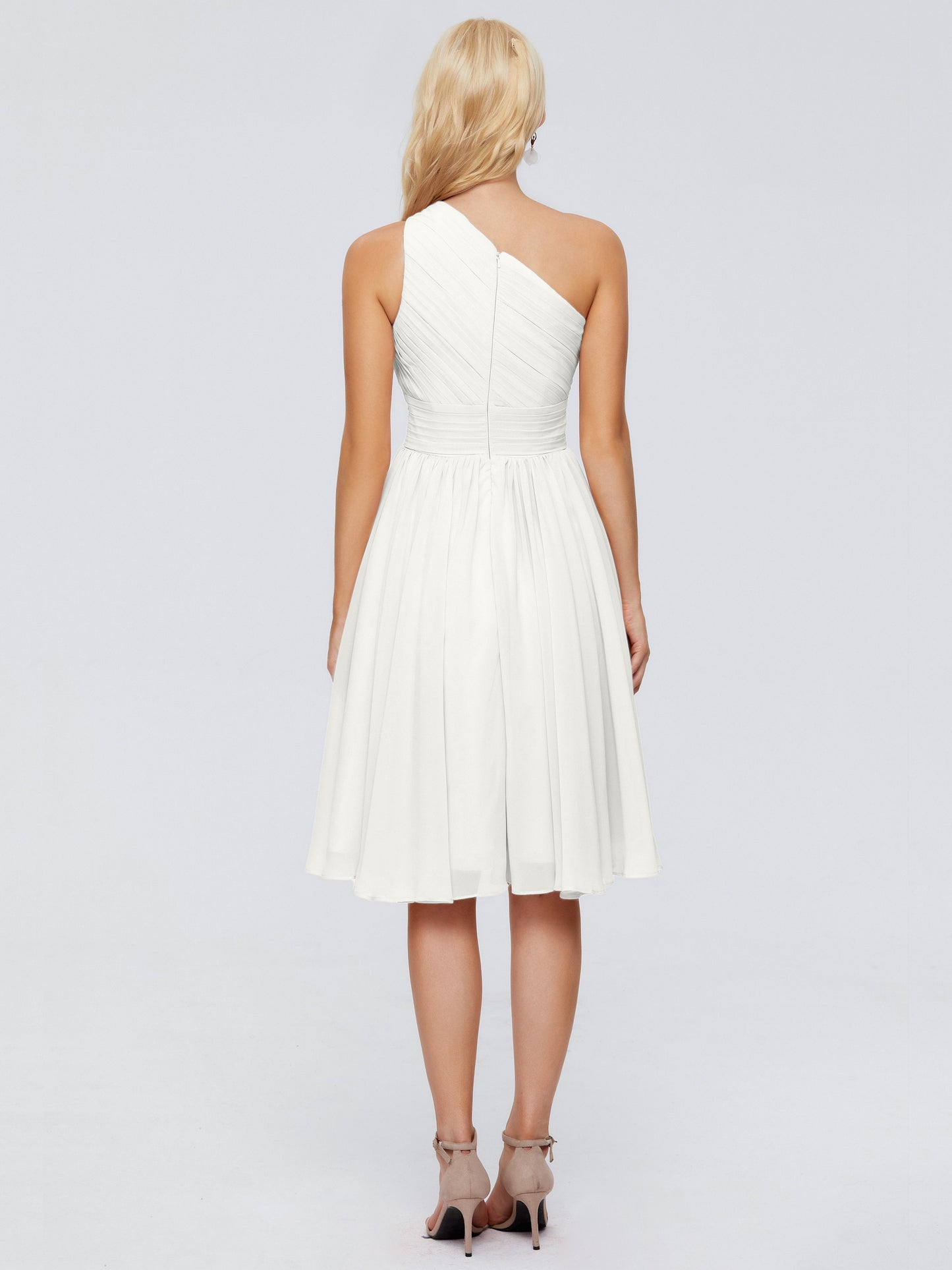 Kimberly One Shoulder Short Chiffon Bridesmaid Dresses