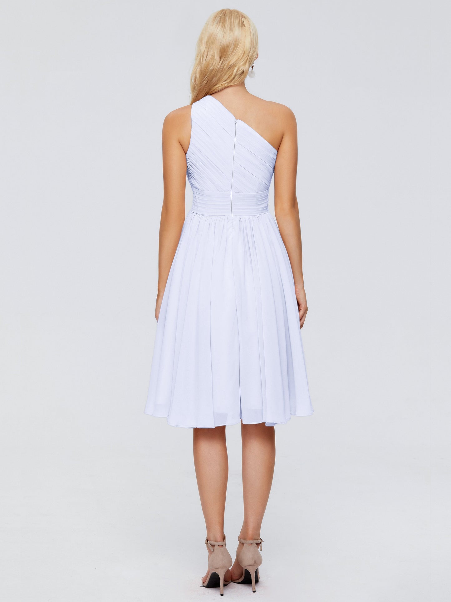 Kimberly One Shoulder Short Chiffon Bridesmaid Dresses