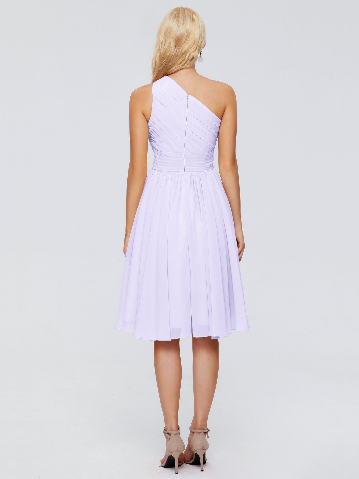Kimberly One Shoulder Short Chiffon Bridesmaid Dresses