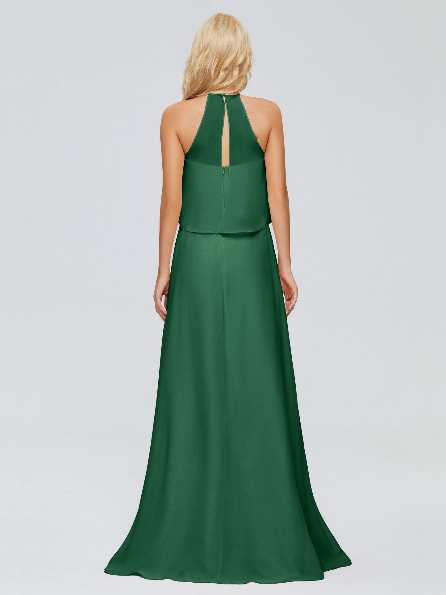 Liliana Column Halter Chiffon Bridesmaid Dresses