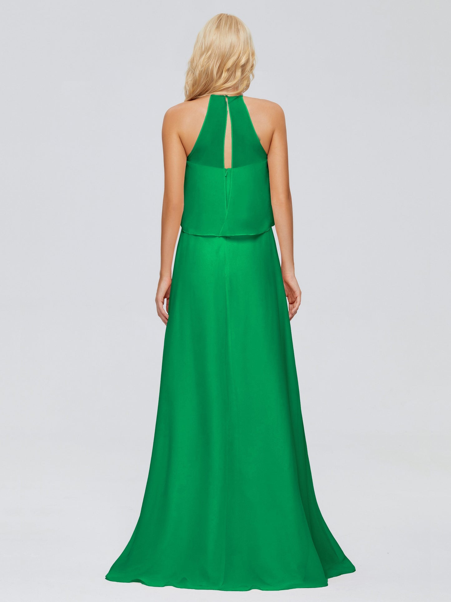 Liliana Column Halter Chiffon Bridesmaid Dresses