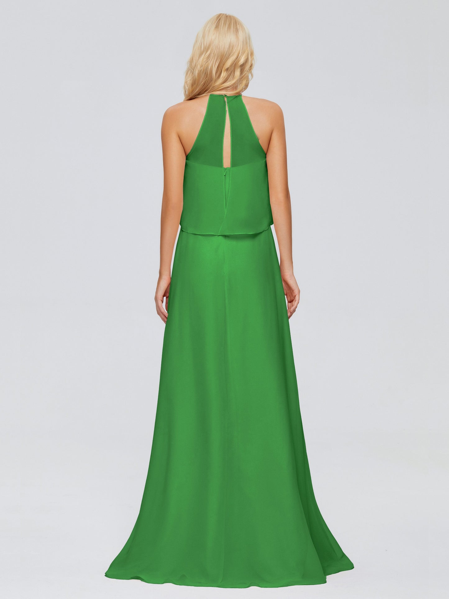 Liliana Column Halter Chiffon Bridesmaid Dresses