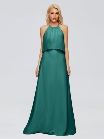 Liliana Column Halter Chiffon Bridesmaid Dresses
