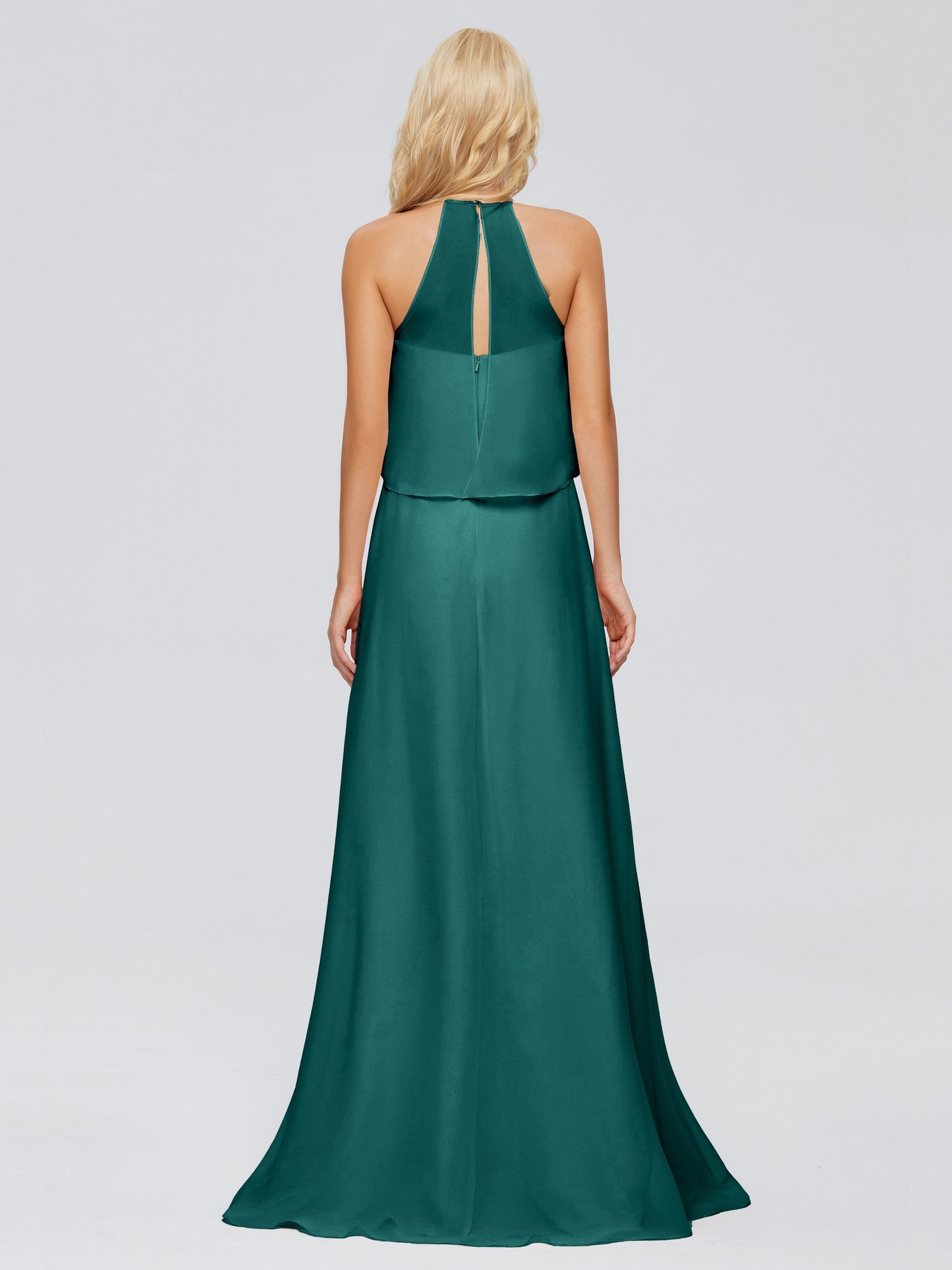 Liliana Column Halter Chiffon Bridesmaid Dresses