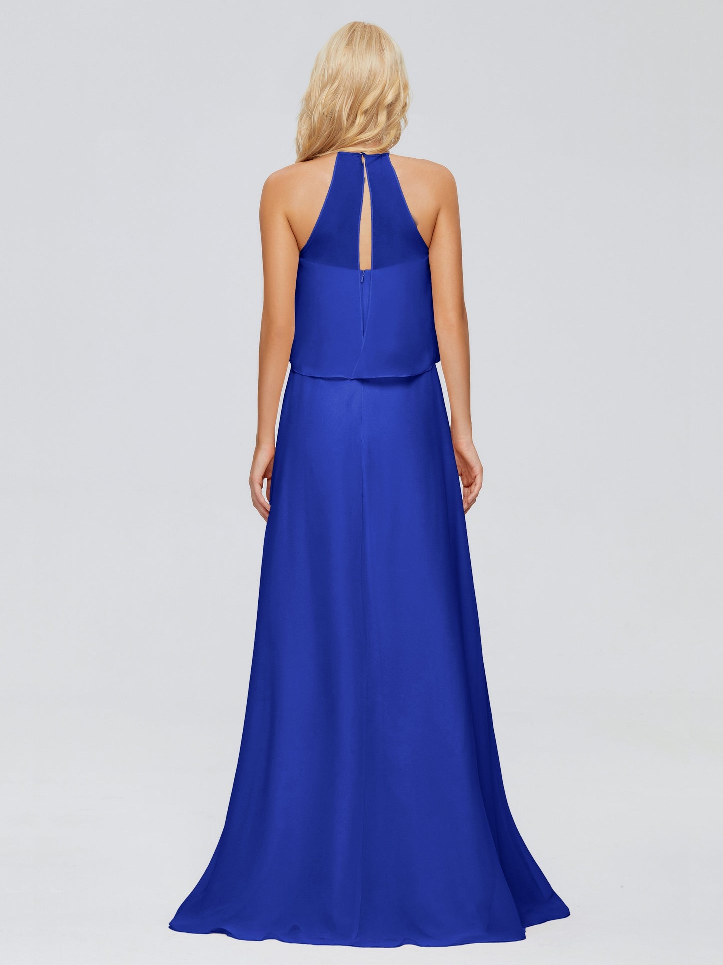 Liliana Column Halter Chiffon Bridesmaid Dresses