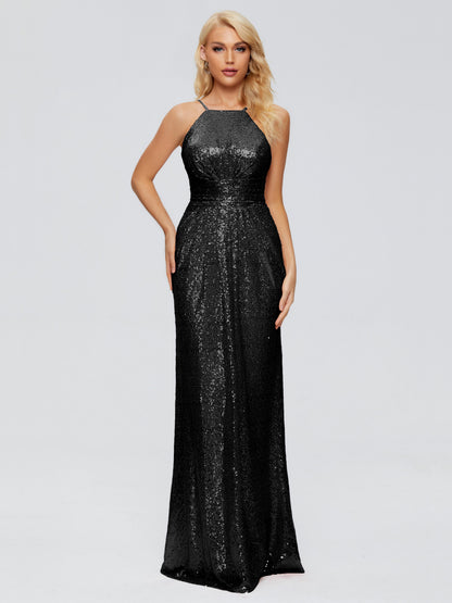 Mary Halter Hourglass Sequins Bridesmaid Dress