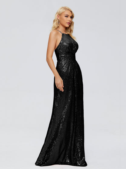 Mary Halter Hourglass Sequins Bridesmaid Dress