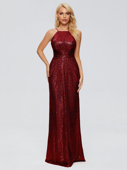 Mary Halter Hourglass Sequins Bridesmaid Dress
