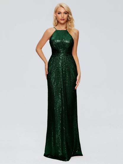 Mary Halter Hourglass Sequins Bridesmaid Dress