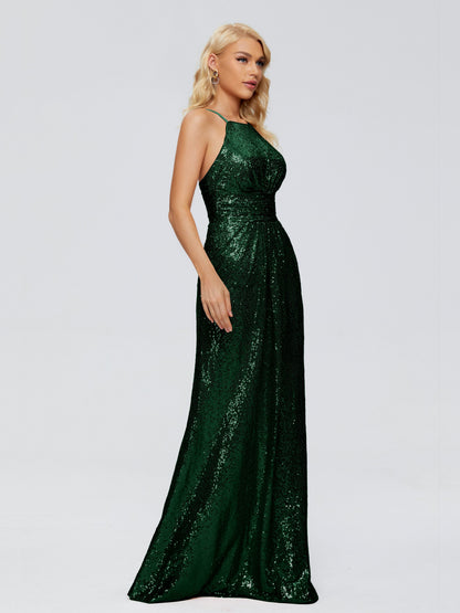 Mary Halter Hourglass Sequins Bridesmaid Dress