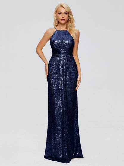 Mary Halter Hourglass Sequins Bridesmaid Dress